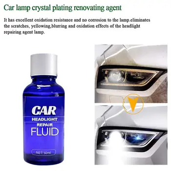 

30ML Car Headlight Scratch Remover Fast UV Protection Car Light Cleaner Automotive Headlight Restoration Kit For Universal Auto