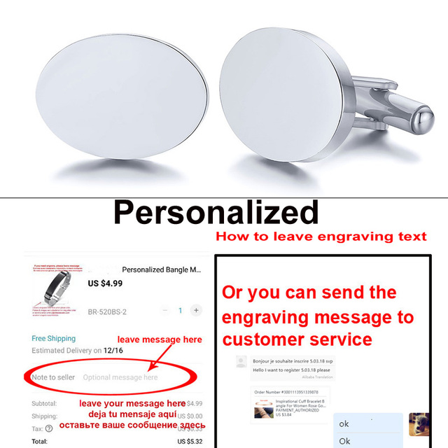 Initial Cufflinks for Wedding Birthday Groomsmen Gift Stainless Steel Cufflinks Statement Jewelry