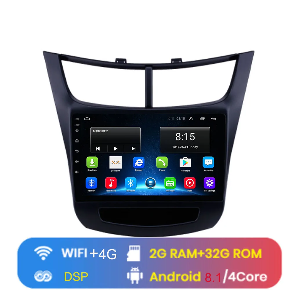 4G LTE Android 8,1 для Chevrolet Sail Мультимедиа стерео автомобильный dvd-плеер навигация gps радио - Цвет: 4G WIFI (2G 32G)