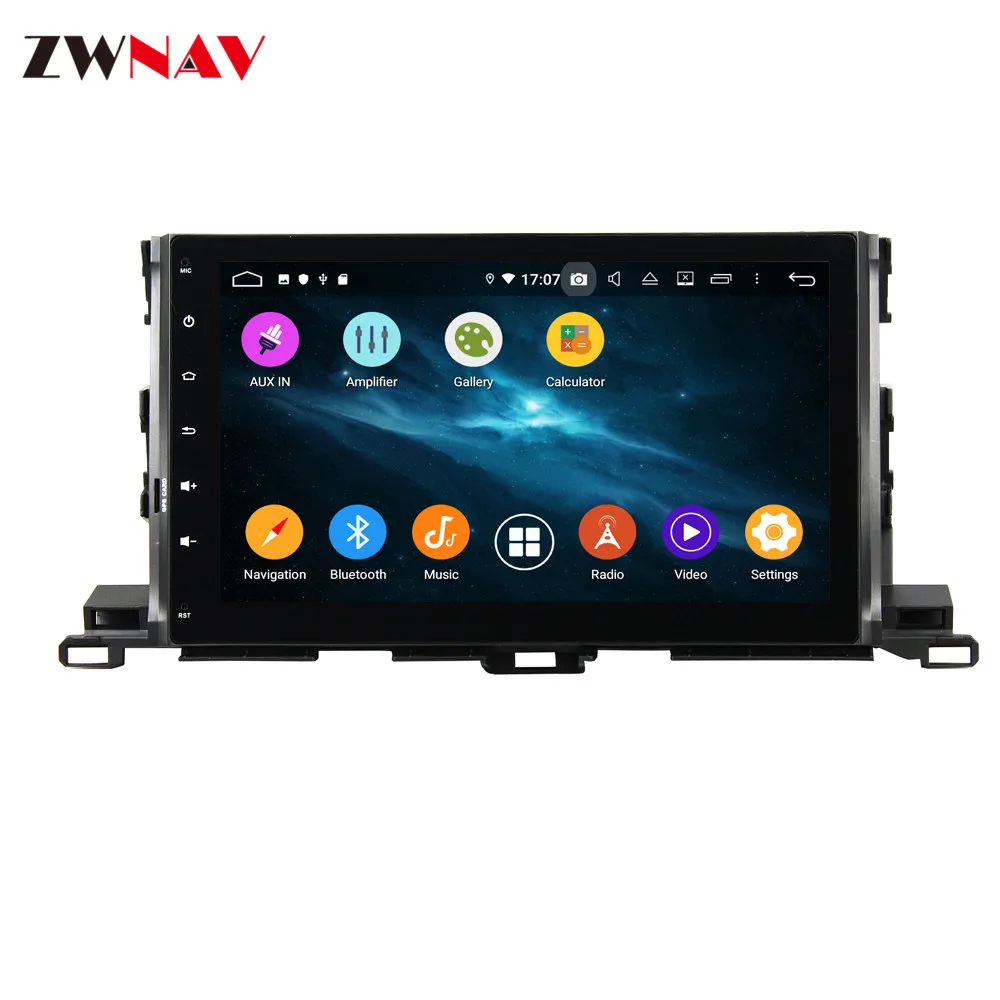Android 9.0 PX5PX6 Car GPS navigation DVD player For Toyota Highlander- Auto Radio Multimedia player Recorder head unit