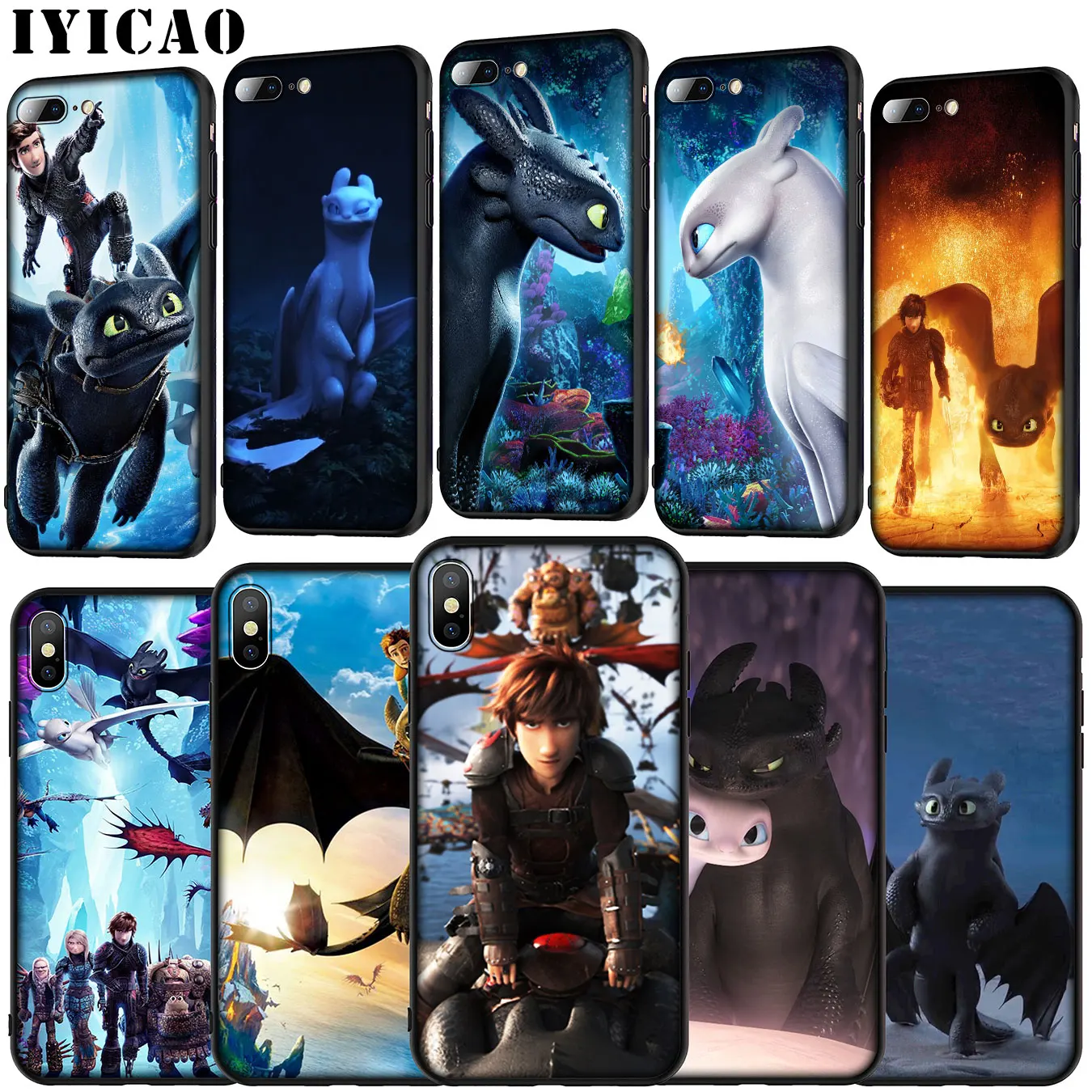 IYICAO Anime How to Train Your Dragon Soft Silicone Case for Huawei P30 P20 Pro P10 P9 Lite Mini 2017 2016 P Smart Z Plus 2019 |