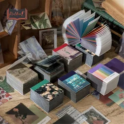 366pcs Retro Plants Material Book Sulfuric Acid Paper Stationery Stickers DIY Scrapbooking Notebook Journals Diary Decorations