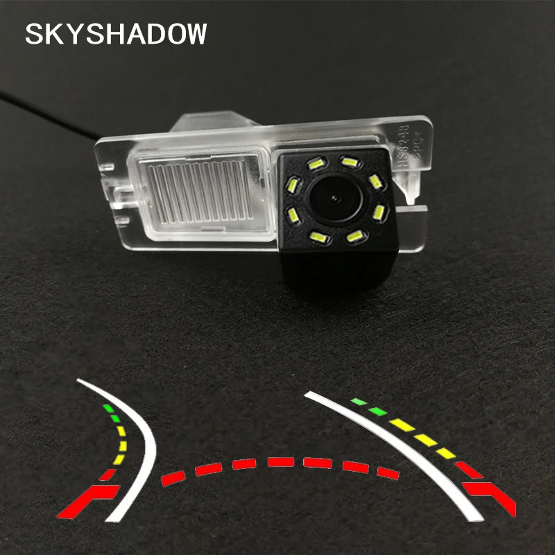 HD Беспроводная Автомобильная CCD задняя камера рыбий глаз 8 12 led динамический