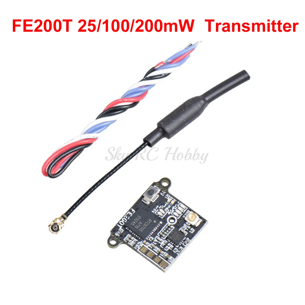 FE200T 5 8G 40CH 25/100/200 мВт переключаемый Регулируемый передатчика IPEX AV 4 2 V FPV дрона с