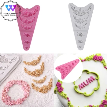 

DIY Sugarcraft candy silicone flower fondant mold cake decoration tool chocolate fondant mold kitchen cooking clay tool