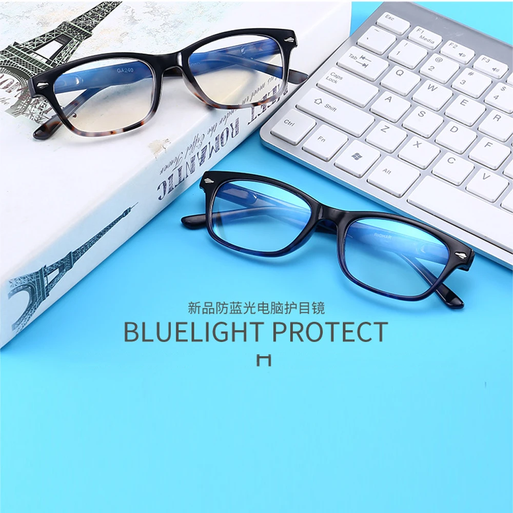 

CLARA VIDA Rectangule Frame for Computer Business Anti-blue Light Protect Eyes Reading Glasses Unisex+1.0 +1.5 +2.0 To +4.0