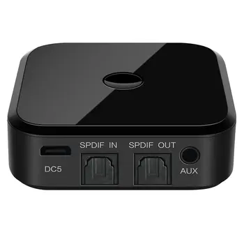 

Bluetooth 5.0 Adapter Wireless Receiver and Transmitter two In one optical Fiber For TV PC Speaker HIFI Audio 3.5mm SPDIF