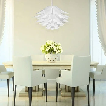 

Lotus Chandelier Lampshade DIY Lotus Flower Six-Layer Lamp Shade Romantic Room Pendent Lighting Cover Hotel Bar Decor