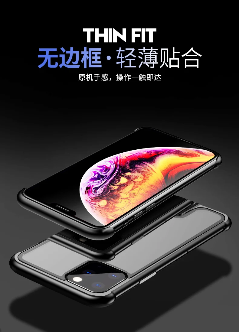 Для iPhone 11 Pro Max чехол, металлический бампер, защита, прозрачное закаленное стекло, чехол для iPhone 11 Pro 11, противоударный чехол, Funda 11 Pro