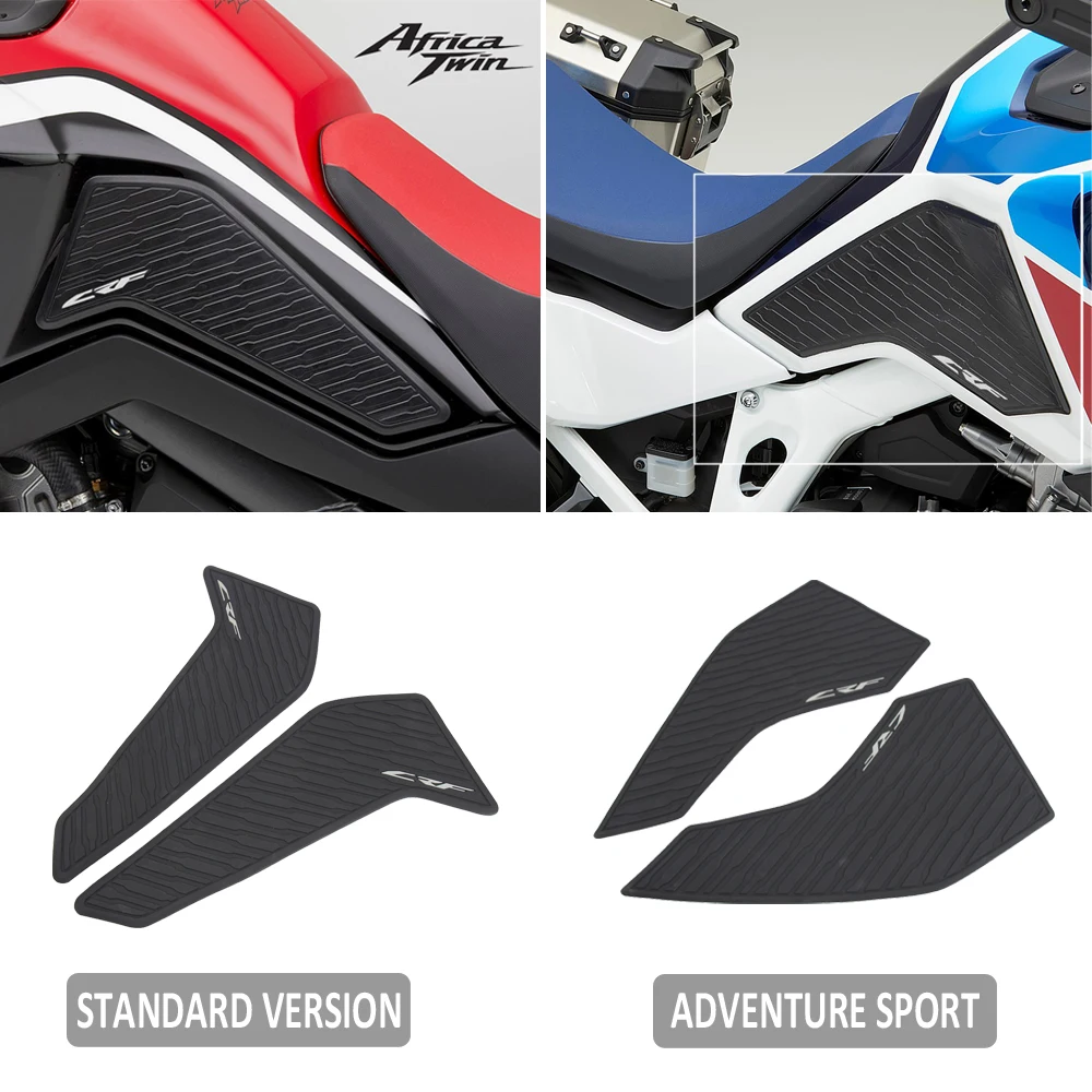 Motorcycle Side Fuel Tank Stickers Waterproof Pad Rubber Sticker For Honda CRF1100L Africa Twin Standard and Adventure Sport snail type horn 12v loud autohorn twin tone waterproof car horns for land rover discovery sport freelander lr2 l359