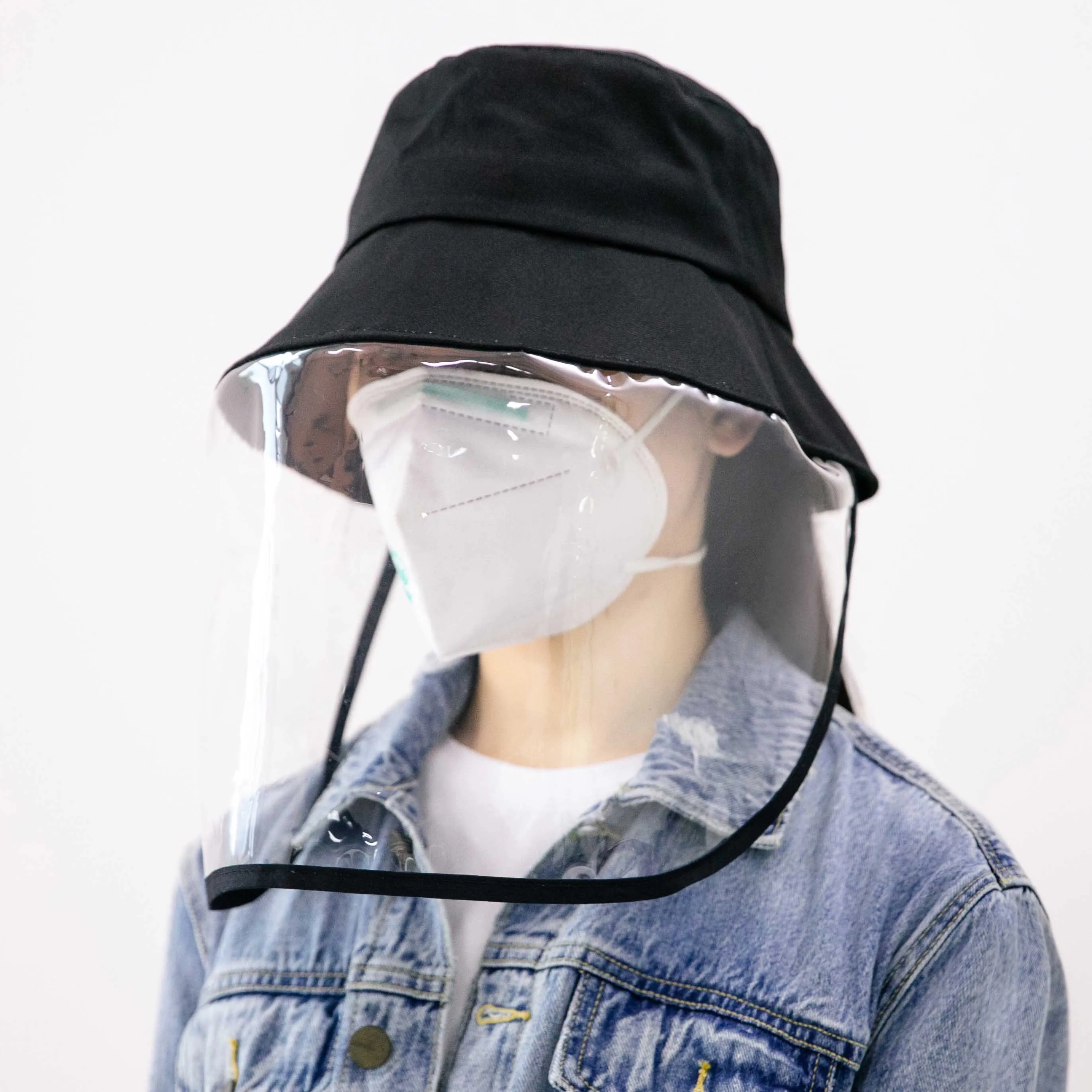 

2020 New Hat women Anti-dust anti-fog hat Facial protective Cover cap Anti-spitting men basin cap fisherman bucket hat