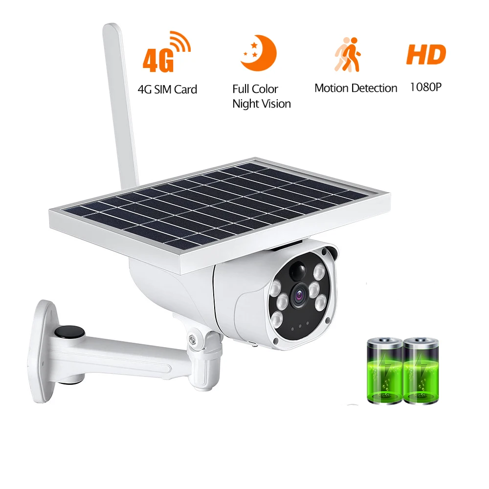 3G 4G SIM-карта 1080P Солнечная IP-камера наружная камера видеонаблюдения