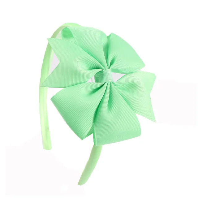 Oaoleer Hair Accessories 4'' Bow Hairband for Girls Handmade Solid Ribbon Headbands with Satin Hoops Kids' Daily Life Headwear 34
