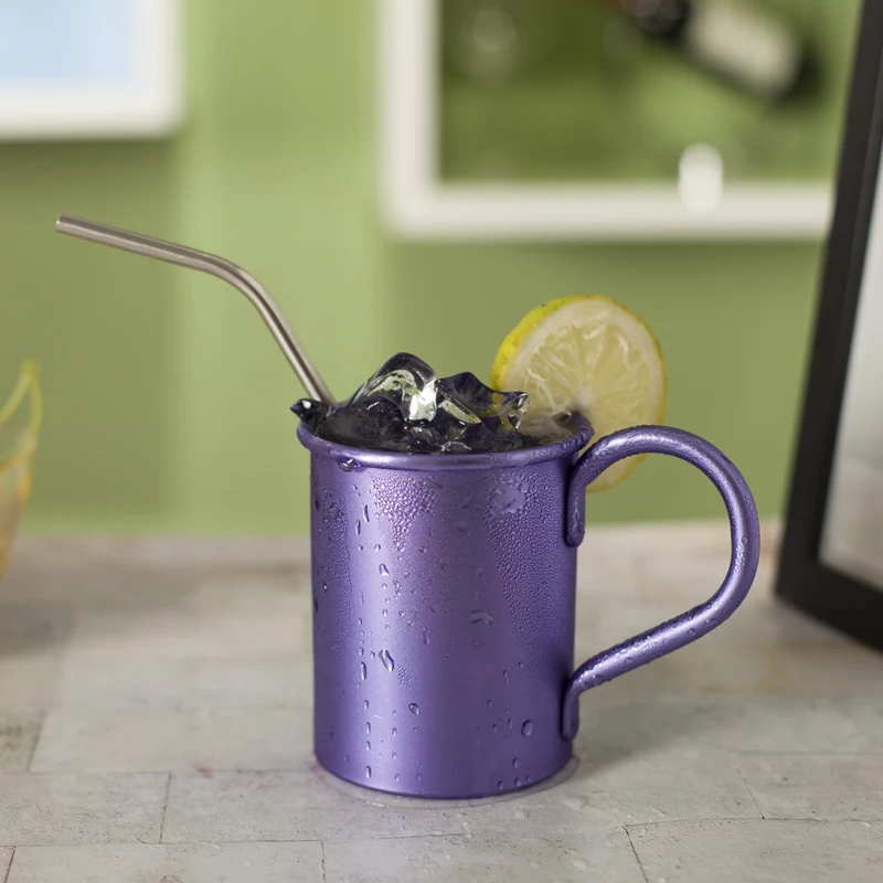 Supply multi colored aluminum mule mug wholesale anodized coffee cup