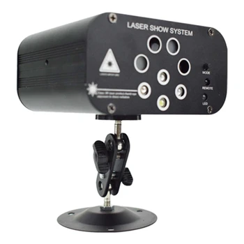 

8 Holes 128 in 1 Mini Party Light LED Sound Control Stage Light for Christmas, Halloween, Stage, Bar Decoration(US Plug)