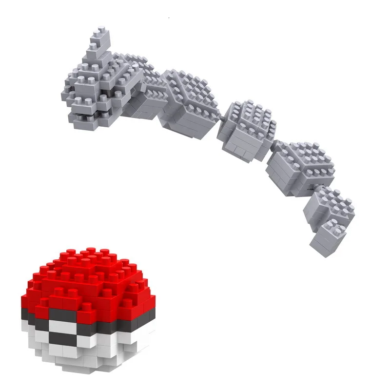 8054A-NO BOX 20 стилей Pokemons блоки забавные игрушки-головоломки для детей Пикачу алмазные частицы - Цвет: 8054A-NO BOX