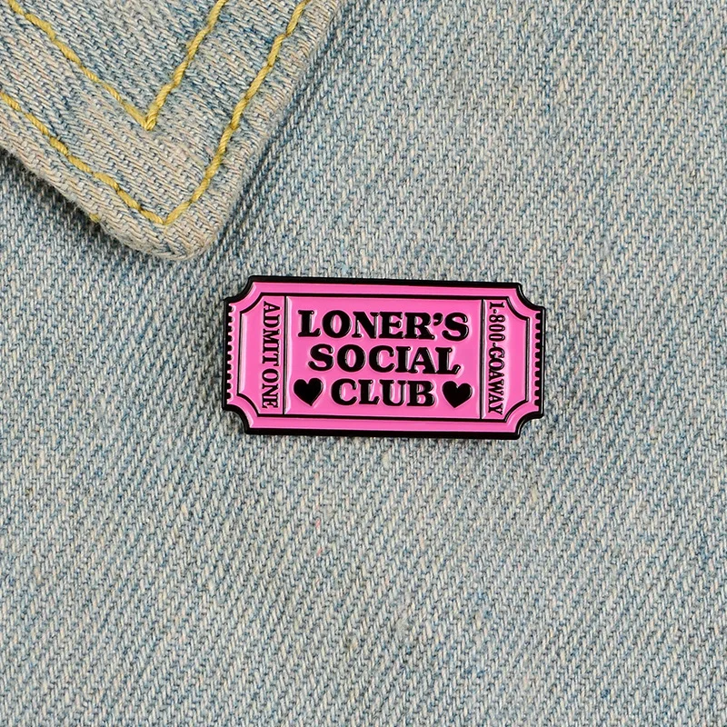 Cartoon Pink Post-It Note Movie Ticket Love Letter Enamel Brooch Custom Alloy Badge Cowboy Clothes Bag Pin Accessories Jewelry | Украшения