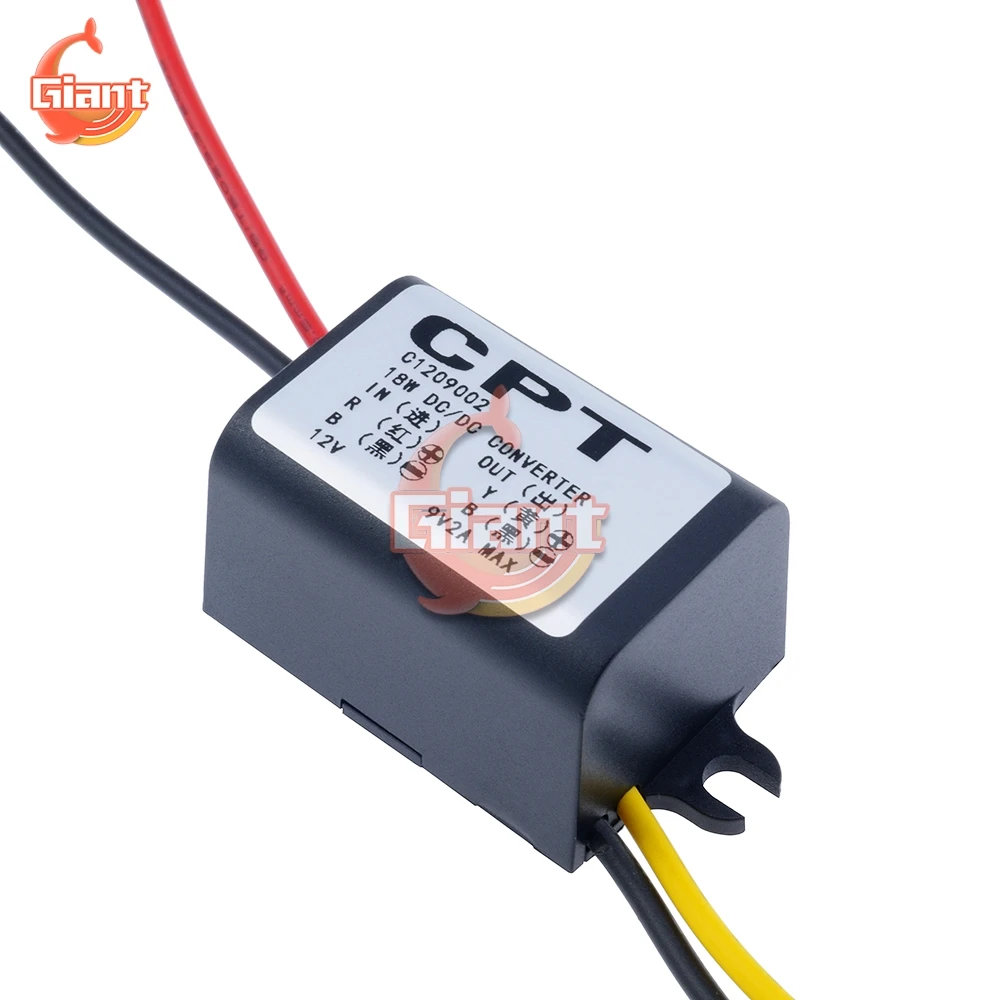 2A понижающий модуль Водонепроницаемый DC-DC преобразователь 12V Шаг вниз до 9В 3A 15 Вт