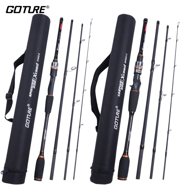 Goture 4 Section Fishing Rod - Carbon Fiber Casting Rods