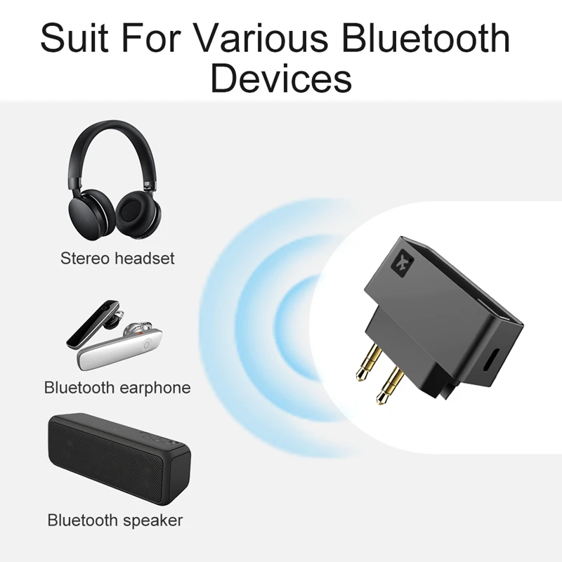 New Wireless Bluetooth o Transmitter Adapter for TV PC with Dual 3 5mm Jack for Bluetooth Headphone Receiver Speaker
