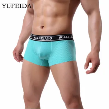 

Yufeida Sexy Men's Underwear Boxer Shorts Male Low Rise Underpants Underwear Soft Comfortable Boxers Trunks Panties Bulge Pouch