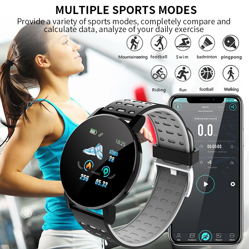 electronic wrist watch Smart Watch Men Women Health Heart Rate Blood Pressure Monitor Sport Fitness Tracker Smartwatch For Android IOS electronic watch