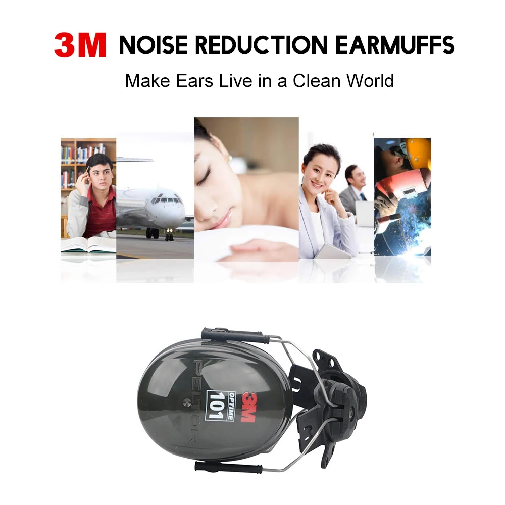 3M H7P3E шумозащитные наушники NRR 24dB шумоподавление ушные наушники подвесной шлем наушники Защита слуха для промышленного использования