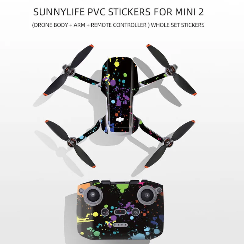 Dji Mavic Mini 2 Sticker Waterproof PVC Sticker Set Drone Body Arm Remote Control Protective Skin Mavic MINI 2 Accessories drone accessories