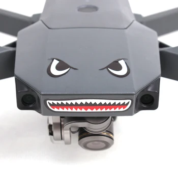 

Drone stickers Shark face Sticker Body Sticker Drone accessories Applicable models forRoyal Mini/AIR/PRO/Xiao Spark cute Sticker