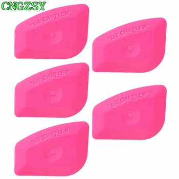 

CNGZSY 5pcs Window Clean Squeegee Mini Pink Car Protection Film Wrapping Stickers Vinyl Install Scraper Multi Hand Tools 5A25