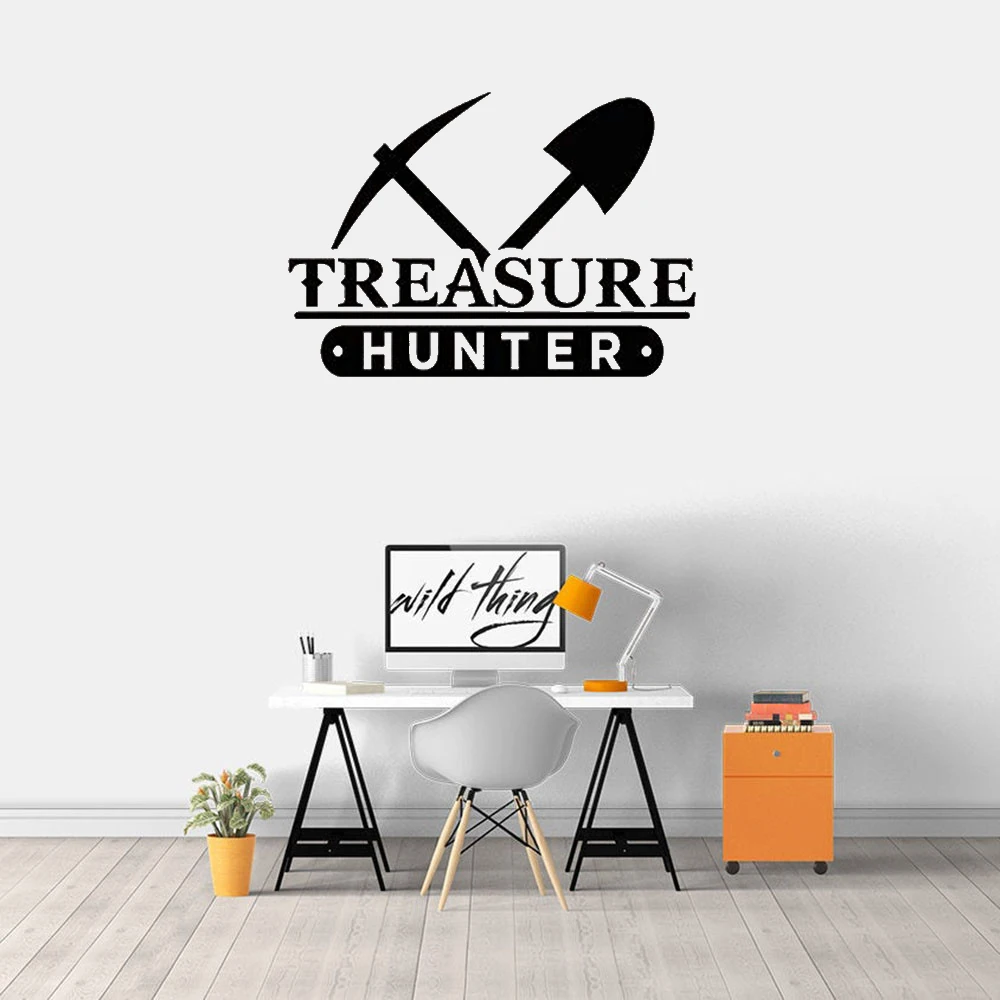 

Treasure Hunter Wall Sticker Quote Wall Decal Home Decoration Revocable Vinyl Art Mural dw10846