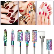 Профессиональный 7 шт гвоздь бор, фрезы, Насадки Набор шлифовальных головок Маникюр Салон Инструменты для ухода за красотой наборы