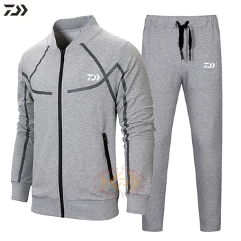 

Daiwa 2020 Spring Autumn Mens Fishing Suit Set Breathable Long Sleeve Fishing Suit for Fishing Outdoor Sport Fishing Clothing