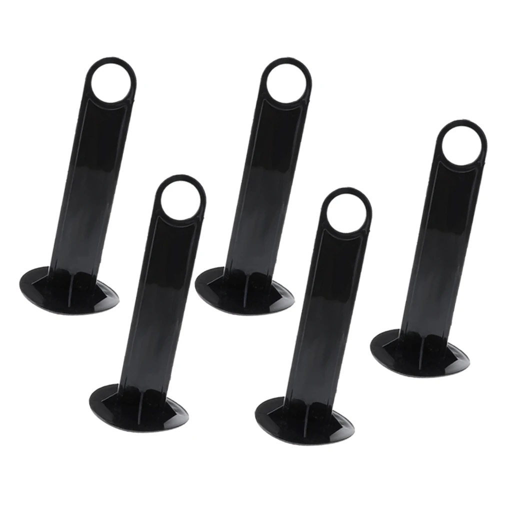 5pcs Disc Cone Plastic Holder Football Disc Cones Field Markers Holding Rack Black
