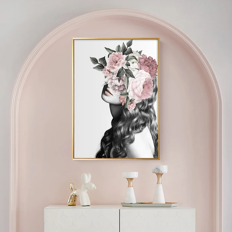  WANBOYA Fashion Women Canvas Wall Art Pink Flower Perfume  Modern Art Prints with Book High Heel 3 Pieces Canvas Pictures Girl Room Wall  Decor for Women Bedroom Bathroom Ready to Hang