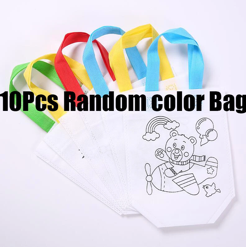 10Pcs Bag M 10/15 шт. волшебный скретч "сделай сам" с рисунками размером граффити Сумки обучающие игрушки для творческого рисования для детей YJN - Цвет: 10Pcs Bag M