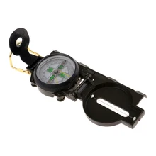 Водонепроницаемый Карманный Молле геологический компас со складной металлической крышкой для походов, кемпинга, альпинизма, езды на велосипеде, лодках, авиация