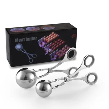 

Hand Protection Ring 304 Stainless Steel Meatball Clip Meatball Maker Protective Ring Kitchen Gadget Meatball Maker