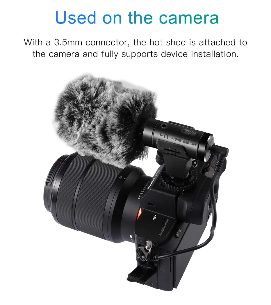 High Quality Compatible Phone & Camera Microphone Super Low Noise Sadoun.com
