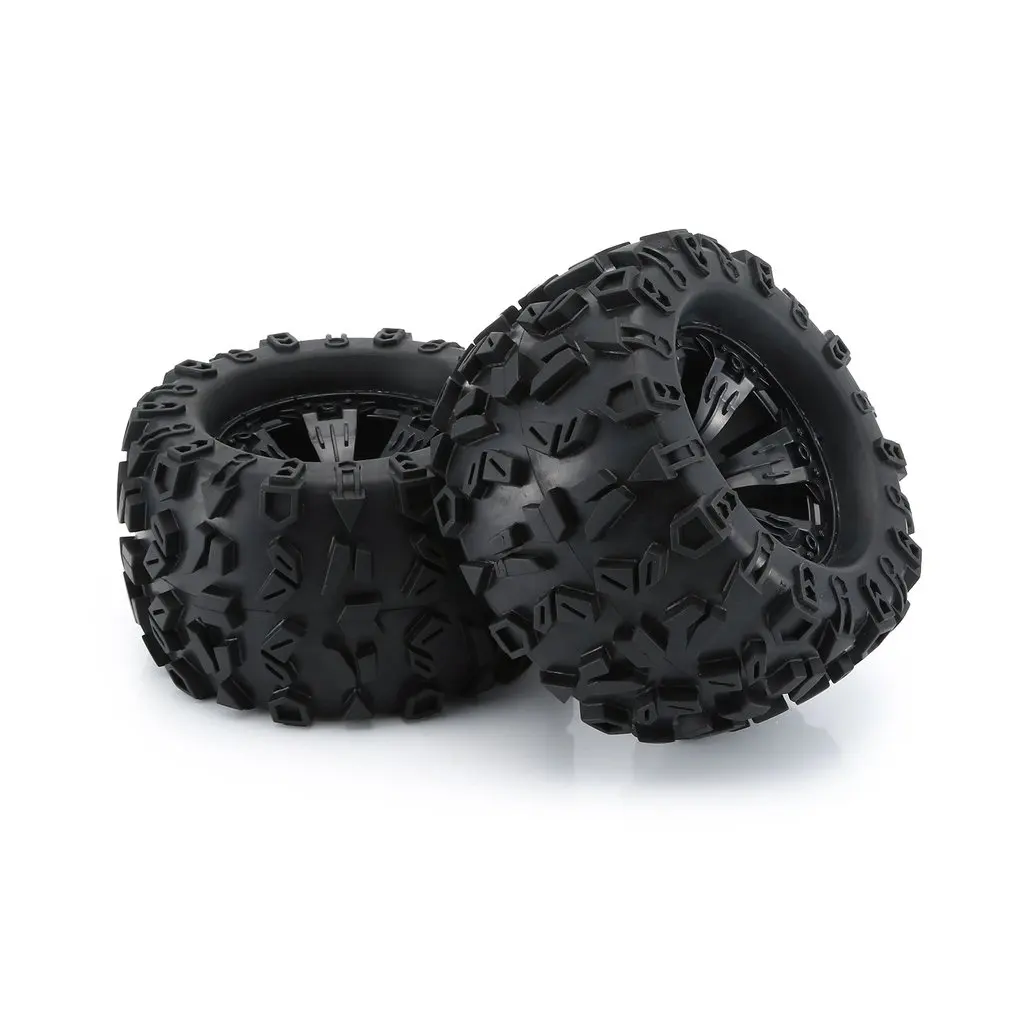 

1/10 Simulation Crawler Climbing Cars Tyres 2PCS Car Set Aluminum Alloy Wheel Rim Tire Skin Lock Tire Hub for Axial SCX10