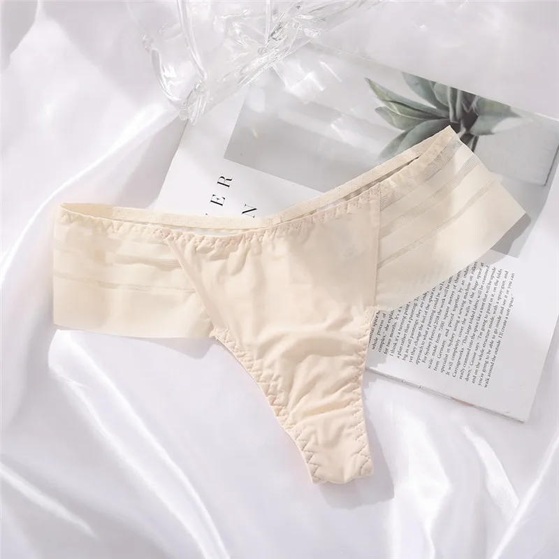 2PCS/Set Sexy Women's G-string Panties Seamless Underwear Underpants Girls Intimates Lingerie - underwear