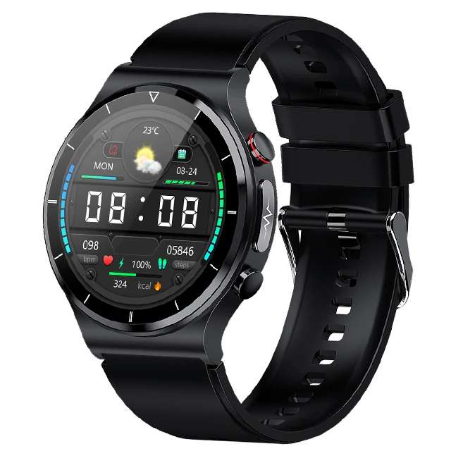 ECG PPG Smart Watch Men Body Temperature Wireless Charger Smartwatch Blood Pressure Oxygen Sport Fitness Tracker for Android Ios 