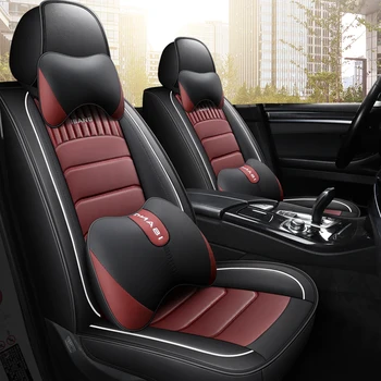

Full Coverage Eco-leather auto seats covers PU Leather Car Seat Covers for seat leon 1 2 3 5f mk1 mk2 mk3 toledo 2