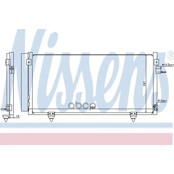 Конденсер Subaru Forester(Sh), Impreza(Gp, Gr, Gh, G3) Xv 940257 Nissens арт. 940257