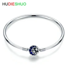 HUDIESHUO Рождественская Распродажа Аутентичные стерлингового серебра 925 пробы змеиная цепь браслет и браслет для женщин Роскошные ювелирные изделия 17 см 19 см