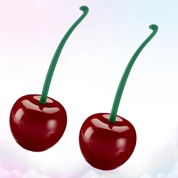 

1 Set of Toilet Brush Clean Cherry Red Practical Creative Toilet Brush Toilet Clean Toilet Brush Toilet Brush Set Soft Wool Toil