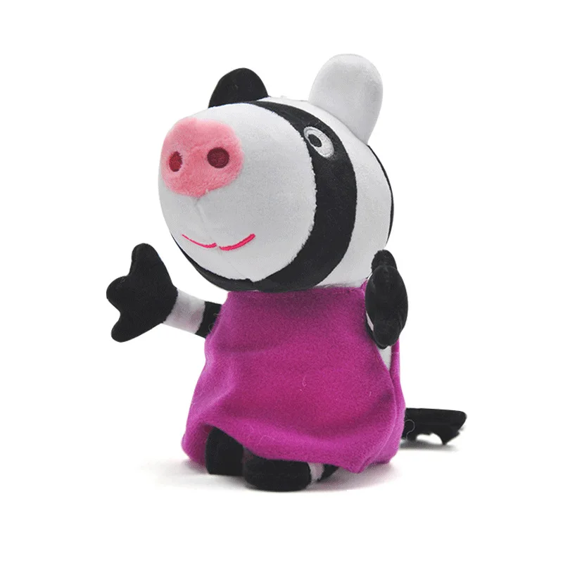 Peppa игрушки "Свинка", Свинка Пеппа, Семья друг 19 см мягкие плюшевые игрушки Семья партия игрушек со Свинкой Пеппой; ко дню рождения, подарки, украшения