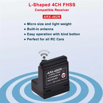 

Mini Built-in Antenna 4CH FHSS Standard 2.4G Vertical Receiver for Sanwa FH3/ FH4T Remote Control RC Car and Boat Parts