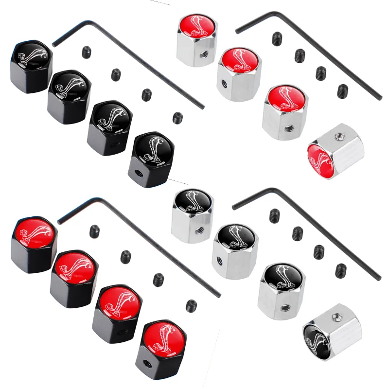 4 Tappi Per Valvole Pneumatici In Alluminio, Tappi Antipolvere Per Pneumatici Auto In Metallo Tappi Universali Per Valvole Pneumatici Con Guarnizione Per Moto Camion Bici 89879908 - Foto 2