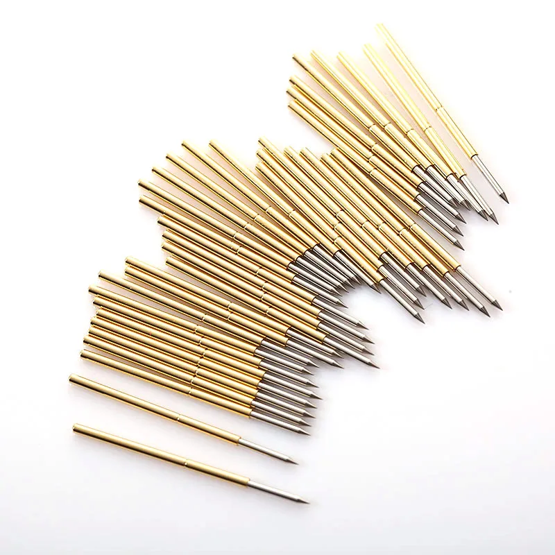 100 Teile/paket Frühling Test Sonde P100-B1 Gerade-up Spitz Nadel Rohr Außendurchmesser 1,36mm Nadel Länge 33,35mm Pogo Pin